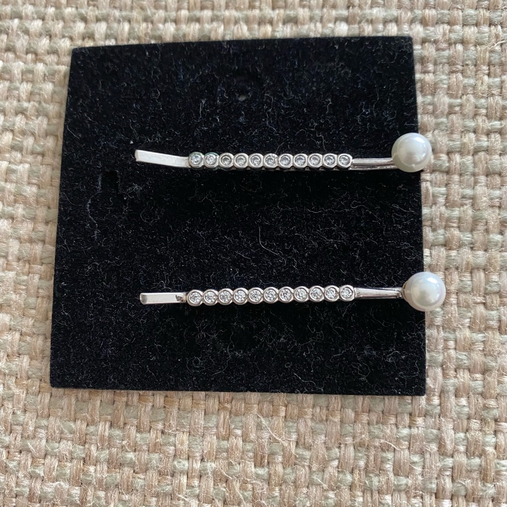 CZ & Pearl Bobby Pins